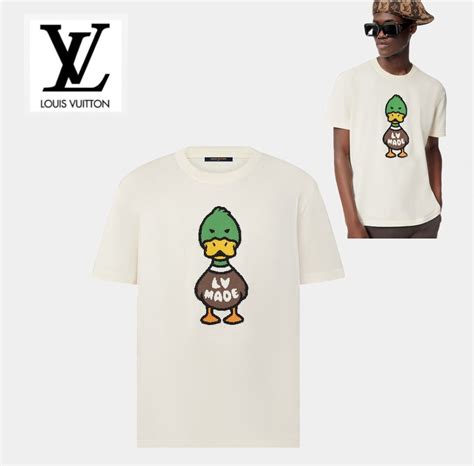 lv made duck shirt|louis vuitton short sleeve duck.